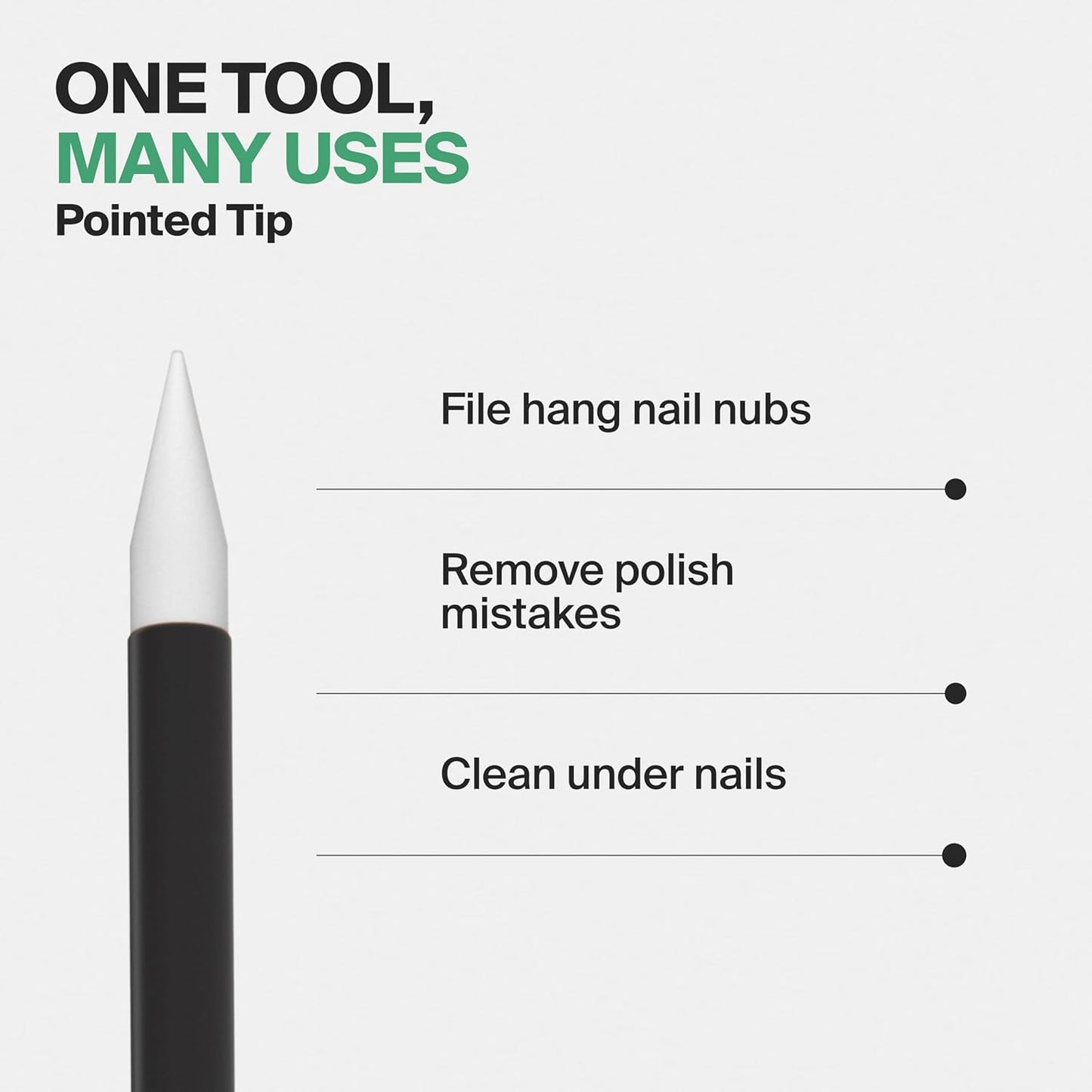 Premium Clear Glass Cuticle Stick with Leather Sleeve - Ethically Crafted in the Czech Republic - Multi-Functional Cuticle Pusher, Remover, Callous & Dry Skin Fingertip File, Nail Shaper