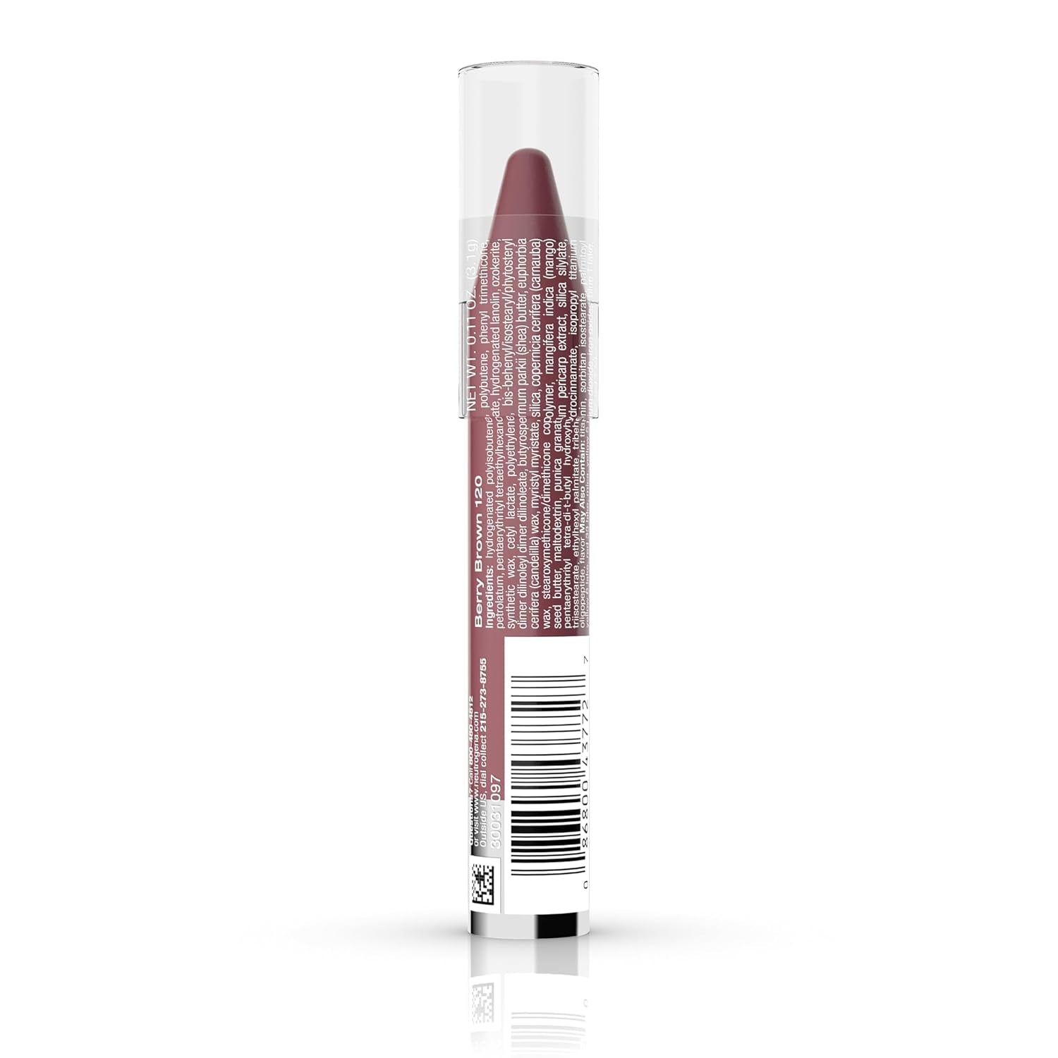 Moisture Smooth Color Stick for Lips, Moisturizing and Conditioning Lipstick with a Balm-Like Formula, Nourishing Shea Butter and Fruit Extracts, 120 Berry Brown.011 Oz (Pack of 1)