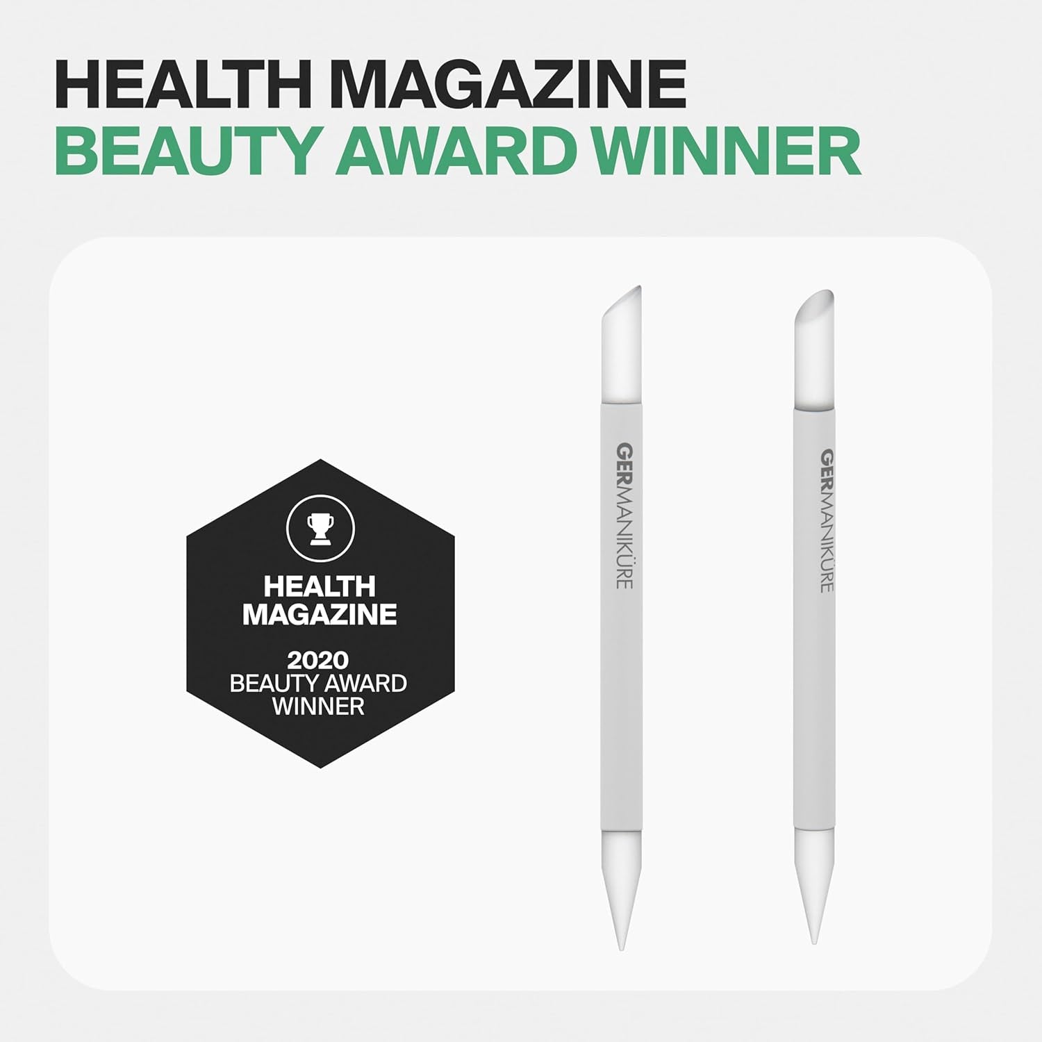 Premium Clear Glass Cuticle Stick with Leather Sleeve - Ethically Crafted in the Czech Republic - Multi-Functional Cuticle Pusher, Remover, Callous & Dry Skin Fingertip File, Nail Shaper