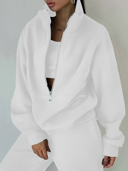 Urban Women'S 2-Piece Tracksuit Set | Street Casual & College Style | Fashion Aesthetic Sweatsuit for Young Women