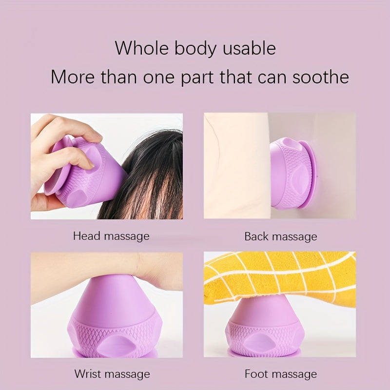 Silicone Massage Cone Solid Adsorption Ball Psoas Thoracic Spine Back Scapula Foot Yoga Muscle Releas Deep Tissue Massage Ball for Pain Relief - Multifunctional Muscle Massager for Back, Arm, and Foot